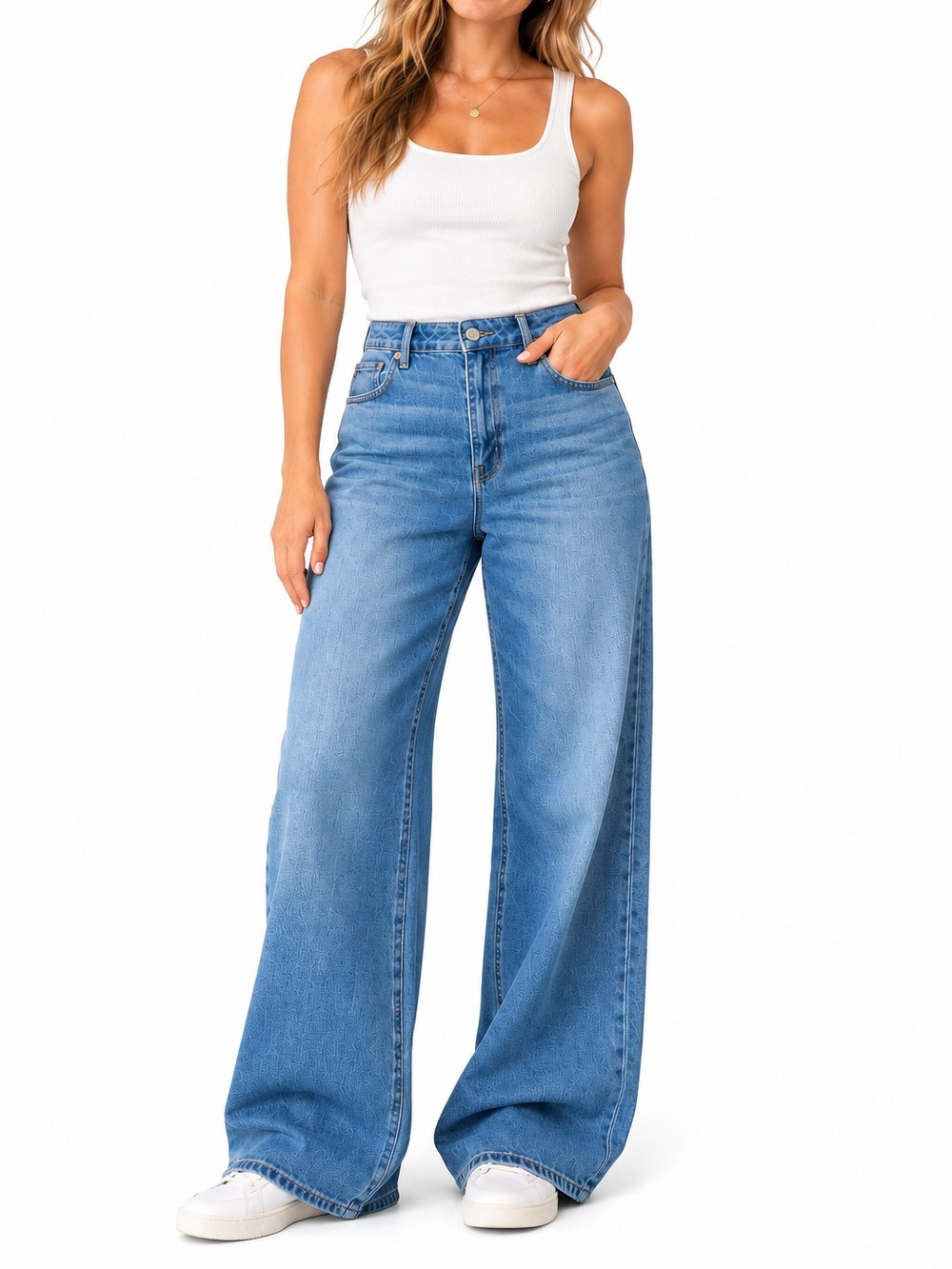 American Eagle Dreamy Drape Super High Rise Baggy Wide Leg Jeans 12 Long